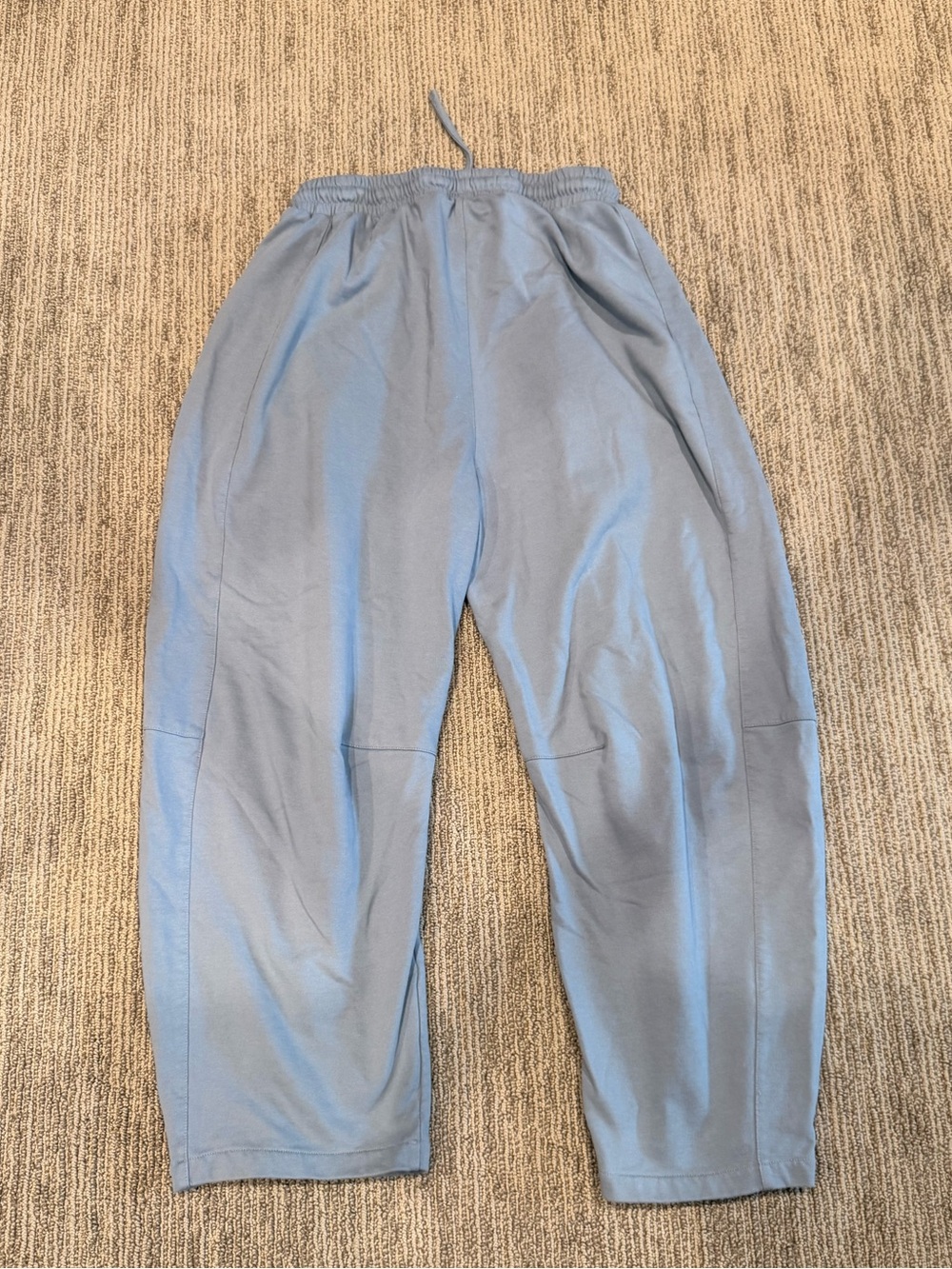 Light Blue Relaxed Barrel Drawstring Sweats
